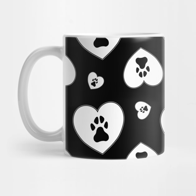 Dog Heart Black by GinColorist